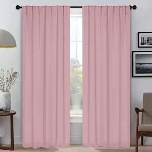 Superior Mauve Chalk Room Darkening Curtain Panels 50x94